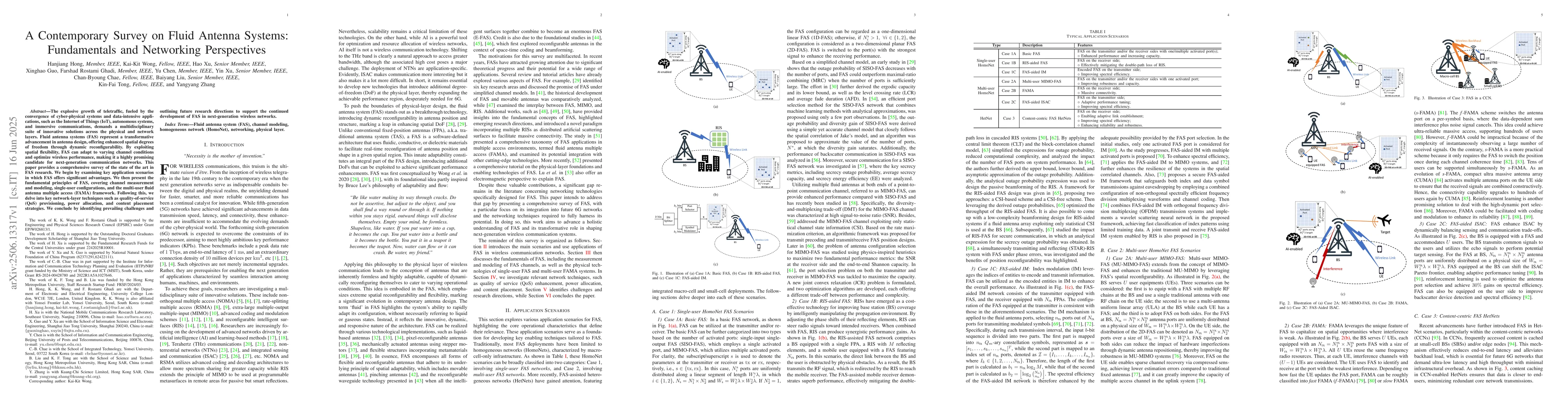 Thumbnail for A Contemporary Survey on Fluid Antenna Systems: Fundamentals and
  Networking Perspectives
