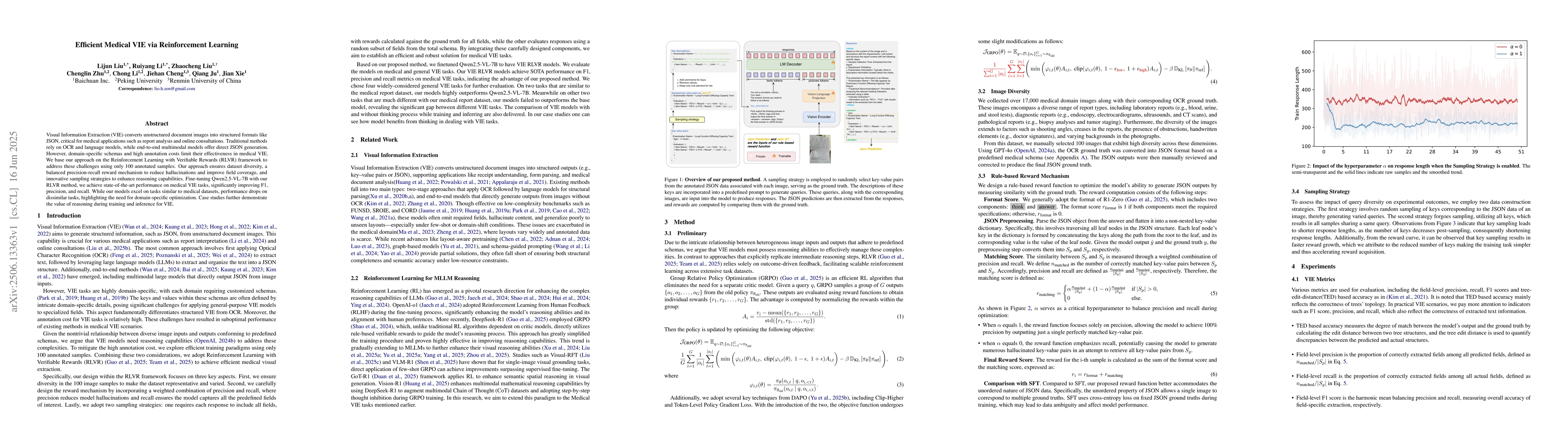 Thumbnail for Efficient Medical VIE via Reinforcement Learning
