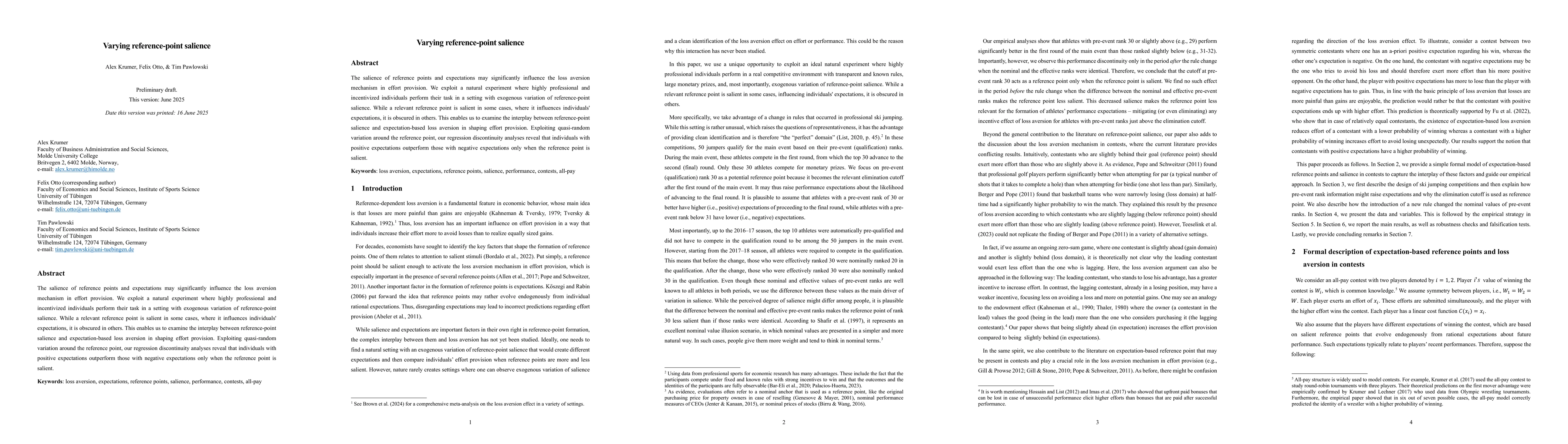 Thumbnail for Varying reference-point salience