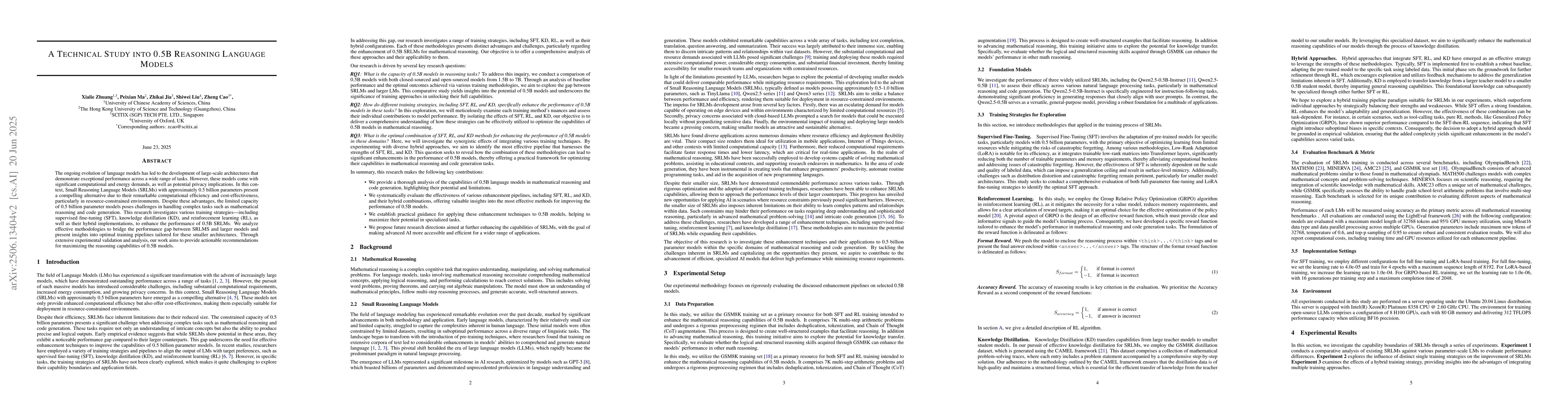 Thumbnail for A Technical Study into 0.5B Reasoning Language Models
