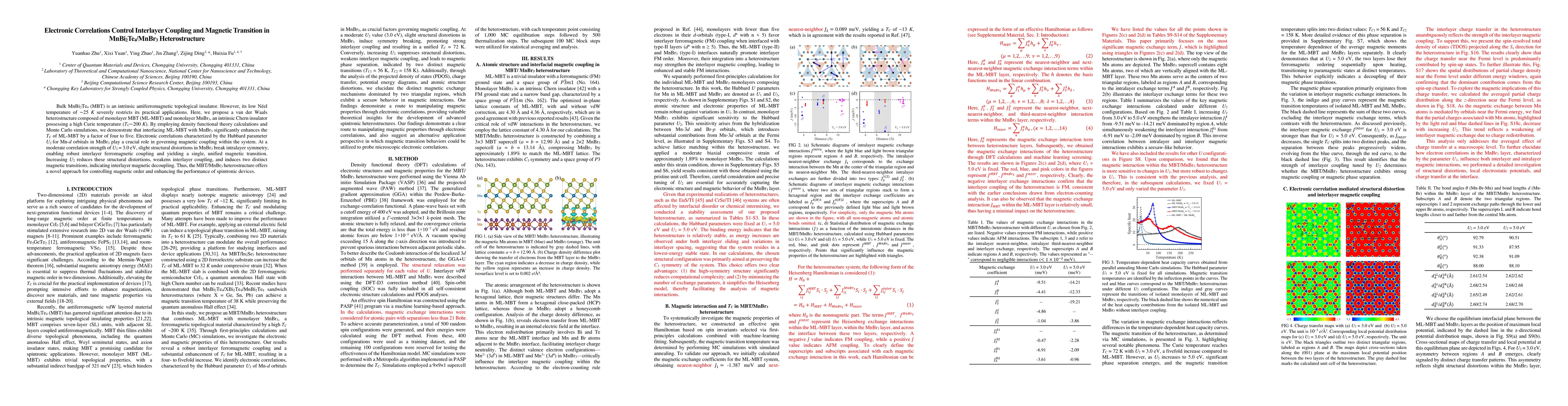 Thumbnail for Electronic Correlations Control Interlayer Coupling and Magnetic
  Transition in MnBi$_2$Te$_4$/MnBr$_3$ Heterostructure