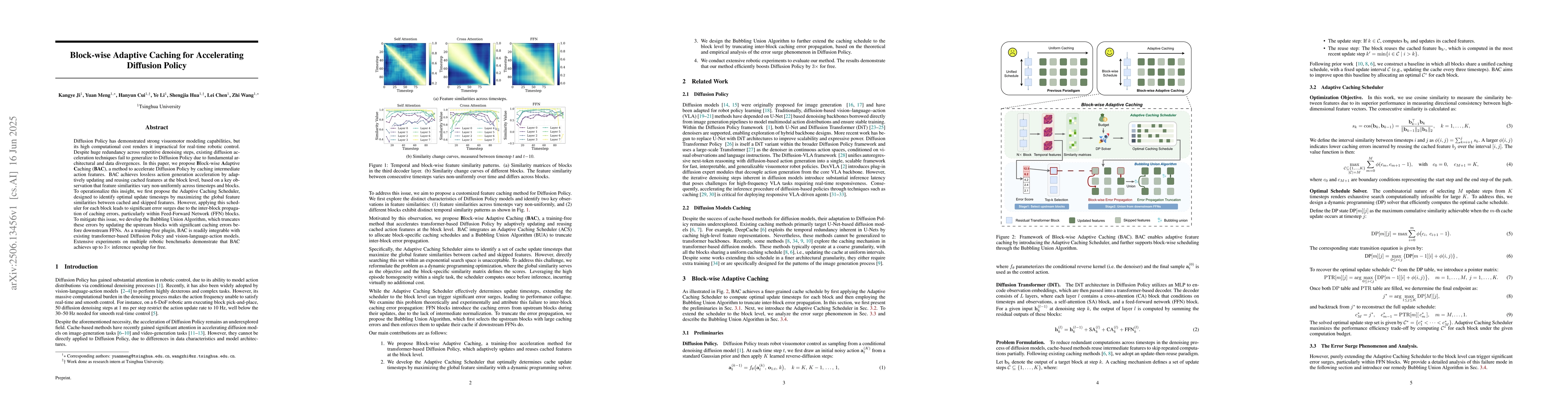Thumbnail for Block-wise Adaptive Caching for Accelerating Diffusion Policy