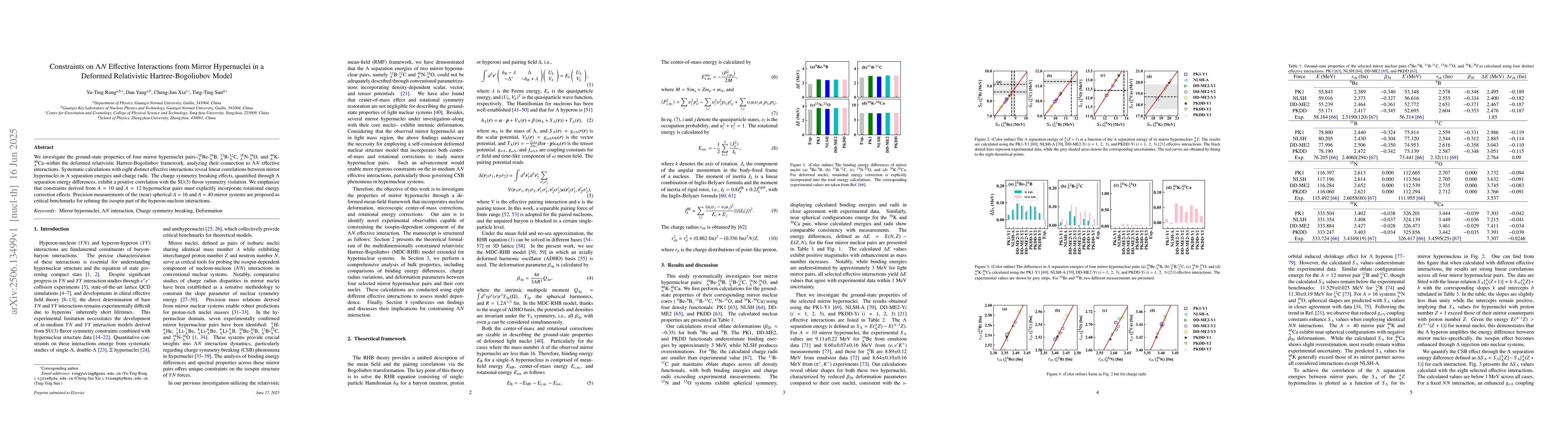 Thumbnail for Constraints on $ΛN$ Effective Interactions from Mirror
  Hypernuclei in a Deformed Relativistic Hartree-Bogoliubov Model