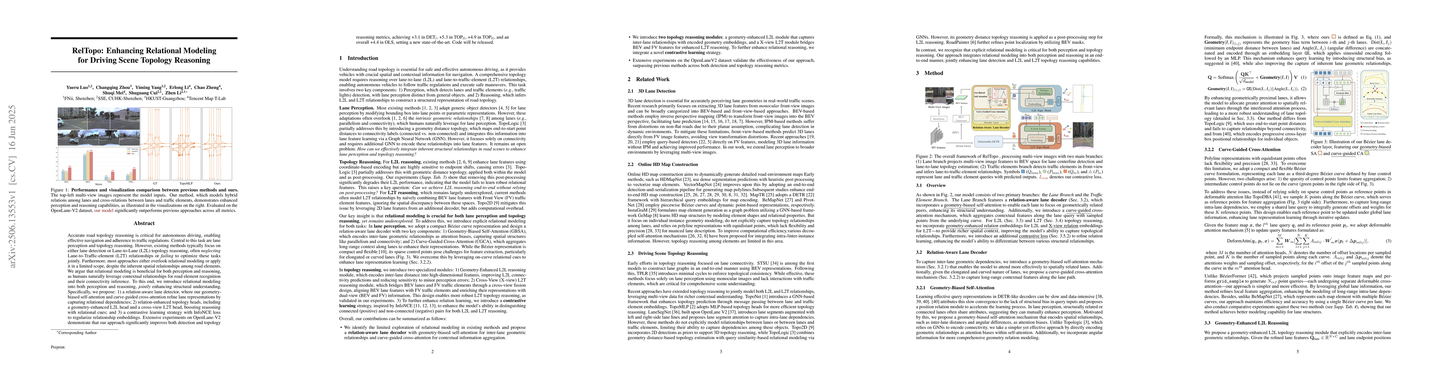 Thumbnail for RelTopo: Enhancing Relational Modeling for Driving Scene Topology
  Reasoning