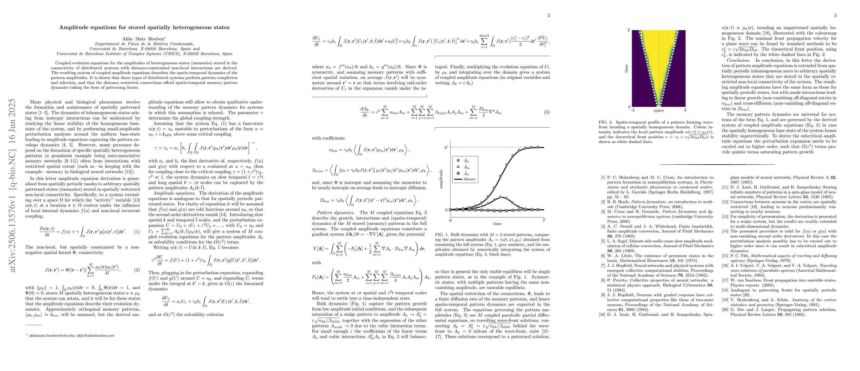 Thumbnail for Amplitude equations for stored spatially heterogeneous states