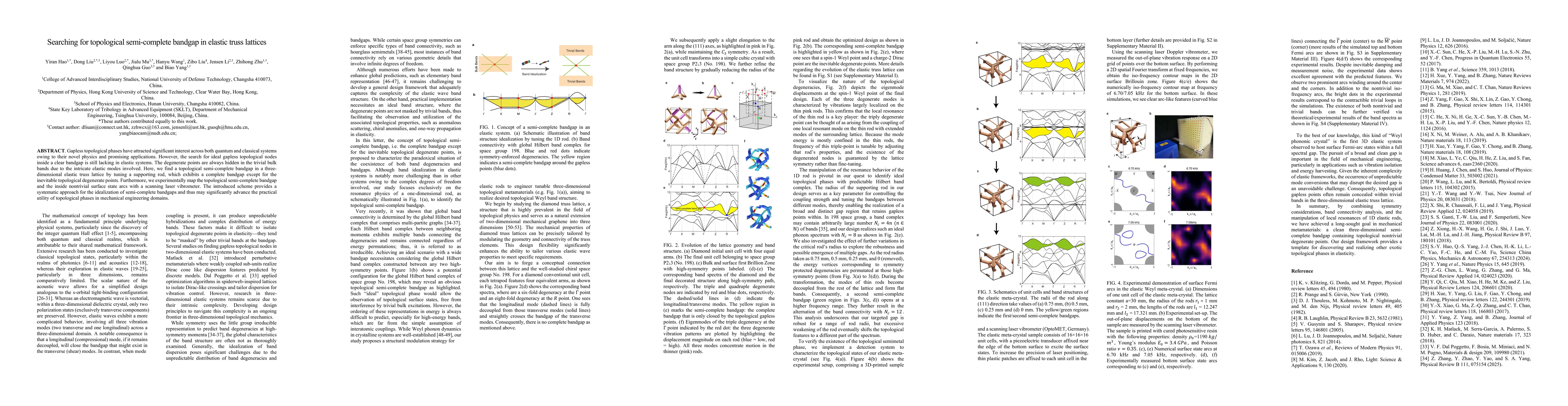 Thumbnail for Searching for topological semi-complete bandgap in elastic truss
  lattices