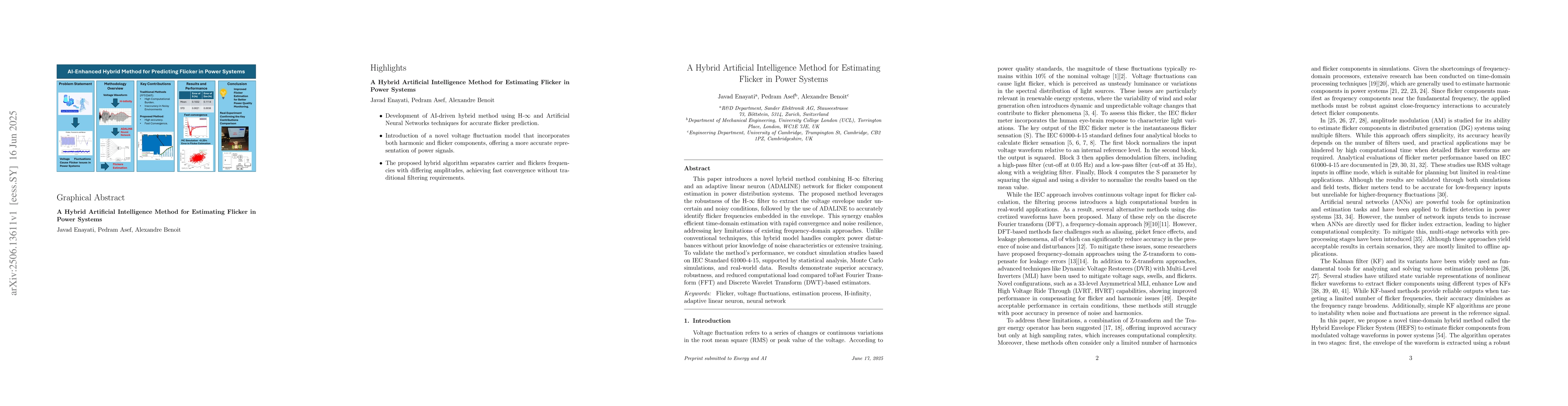 Thumbnail for A Hybrid Artificial Intelligence Method for Estimating Flicker in Power
  Systems