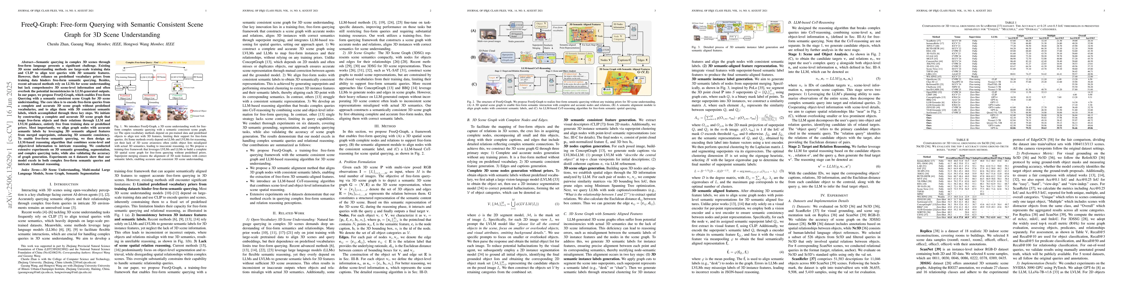 Thumbnail for FreeQ-Graph: Free-form Querying with Semantic Consistent Scene Graph for
  3D Scene Understanding