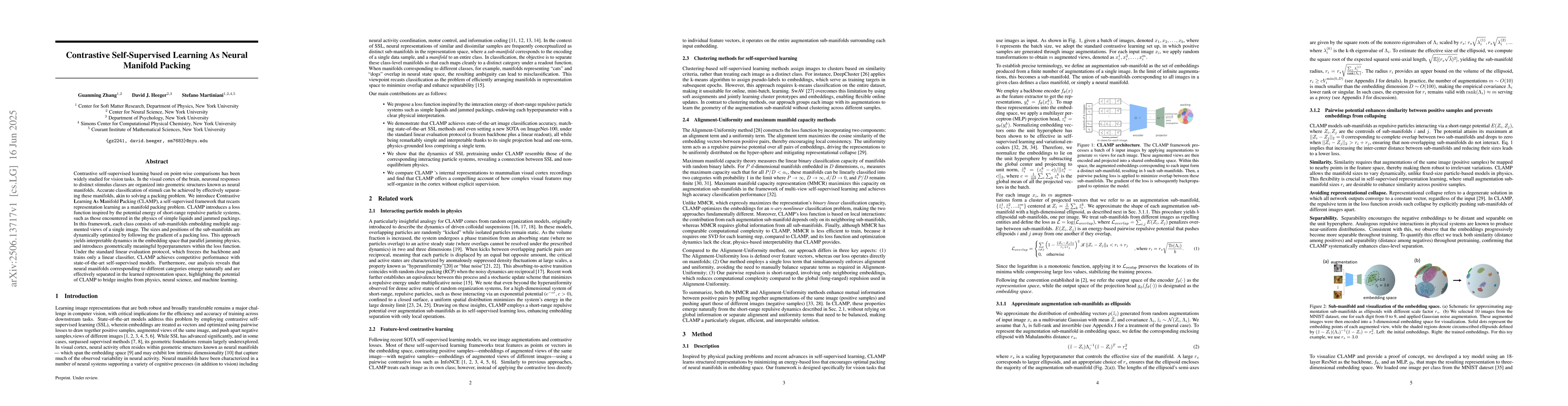 Thumbnail for Contrastive Self-Supervised Learning As Neural Manifold Packing