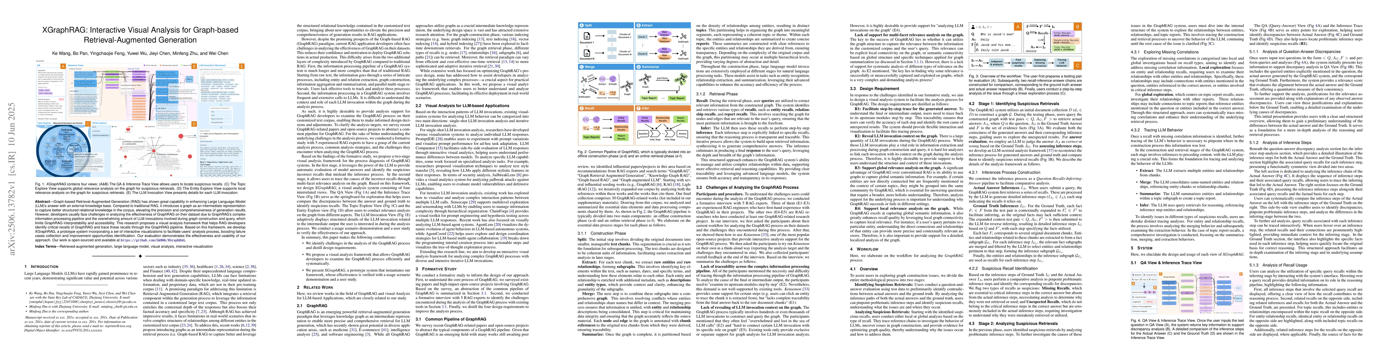 Thumbnail for XGraphRAG: Interactive Visual Analysis for Graph-based
  Retrieval-Augmented Generation