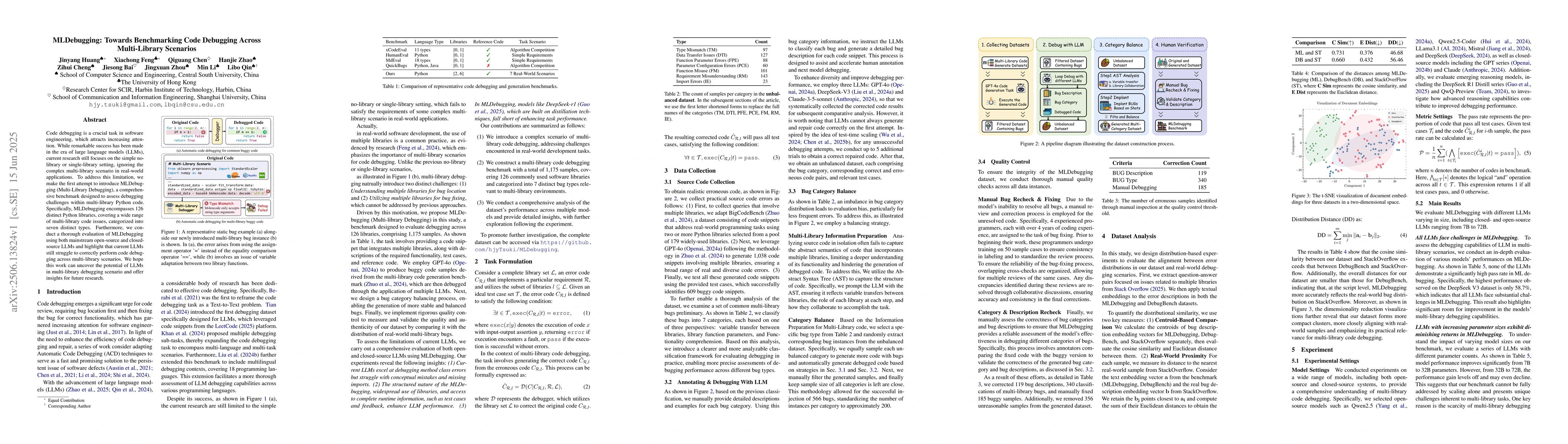 Thumbnail for MLDebugging: Towards Benchmarking Code Debugging Across Multi-Library
  Scenarios