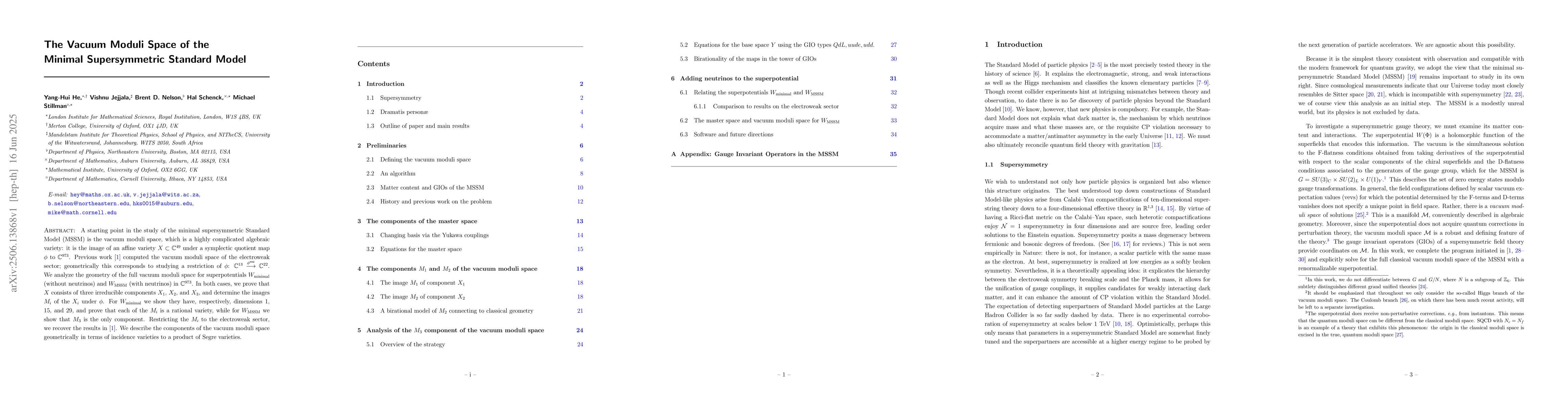 Thumbnail for The Vacuum Moduli Space of the Minimal Supersymmetric Standard Model