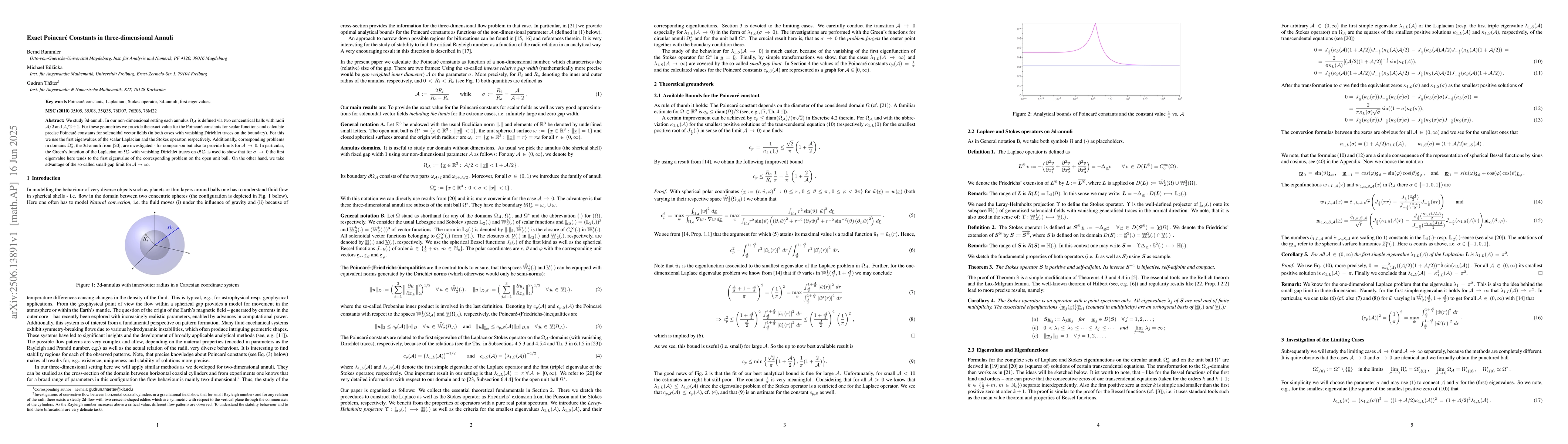 Thumbnail for Exact Poincaré Constants in three-dimensional Annuli