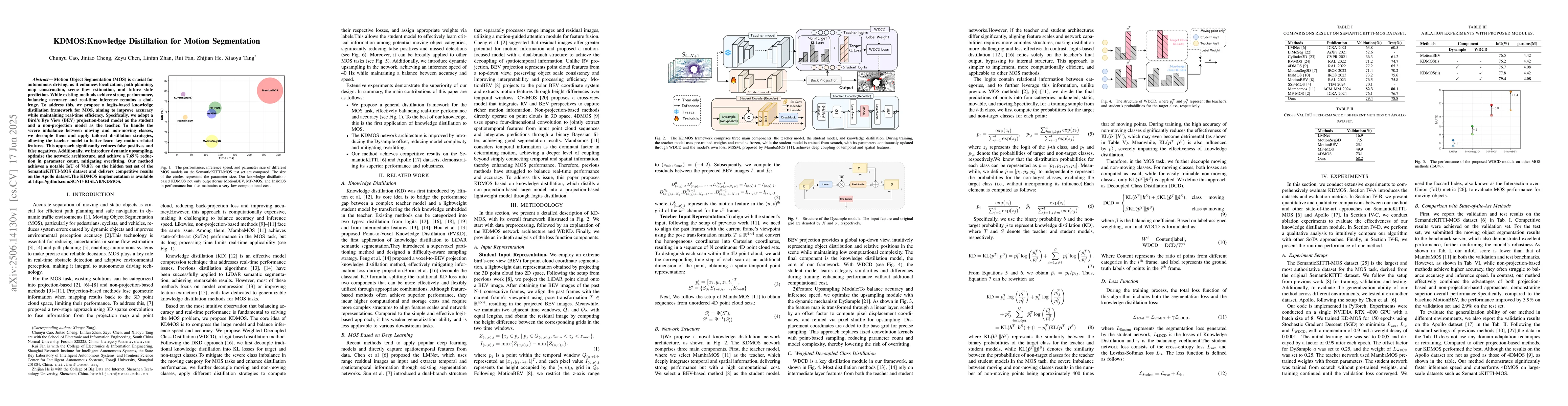 Thumbnail for KDMOS:Knowledge Distillation for Motion Segmentation