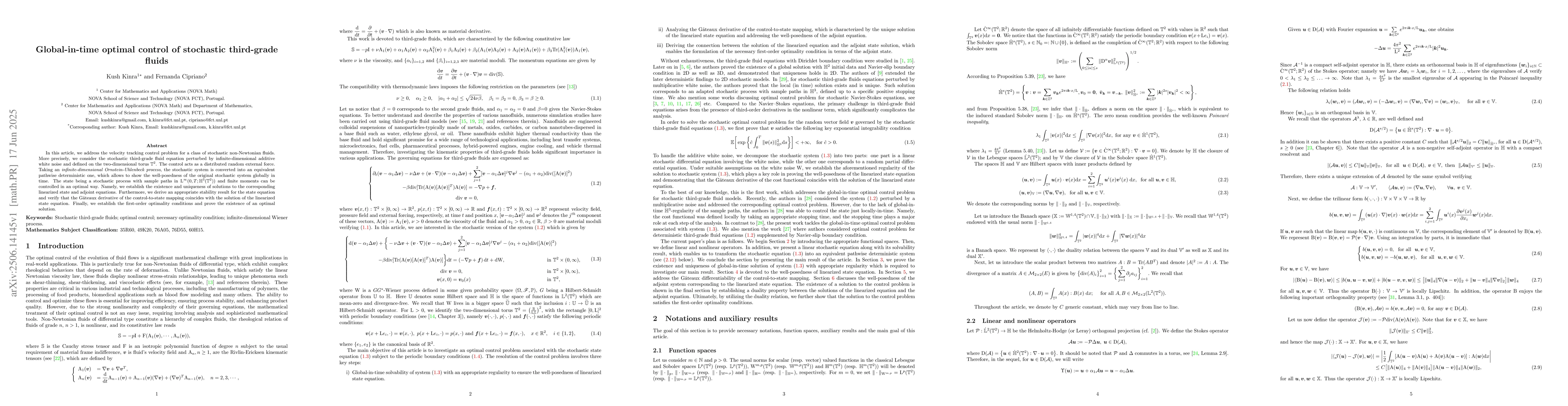 Thumbnail for Global-in-time optimal control of stochastic third-grade fluids
