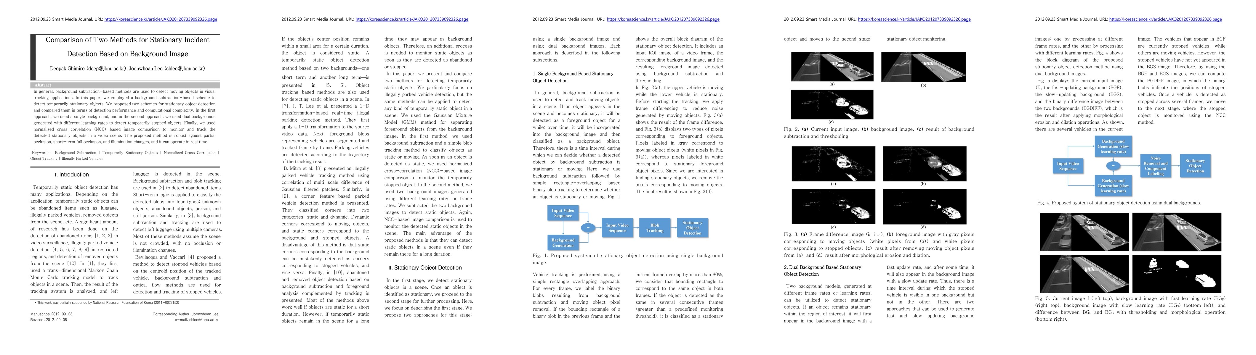 Thumbnail for Comparison of Two Methods for Stationary Incident Detection Based on
  Background Image