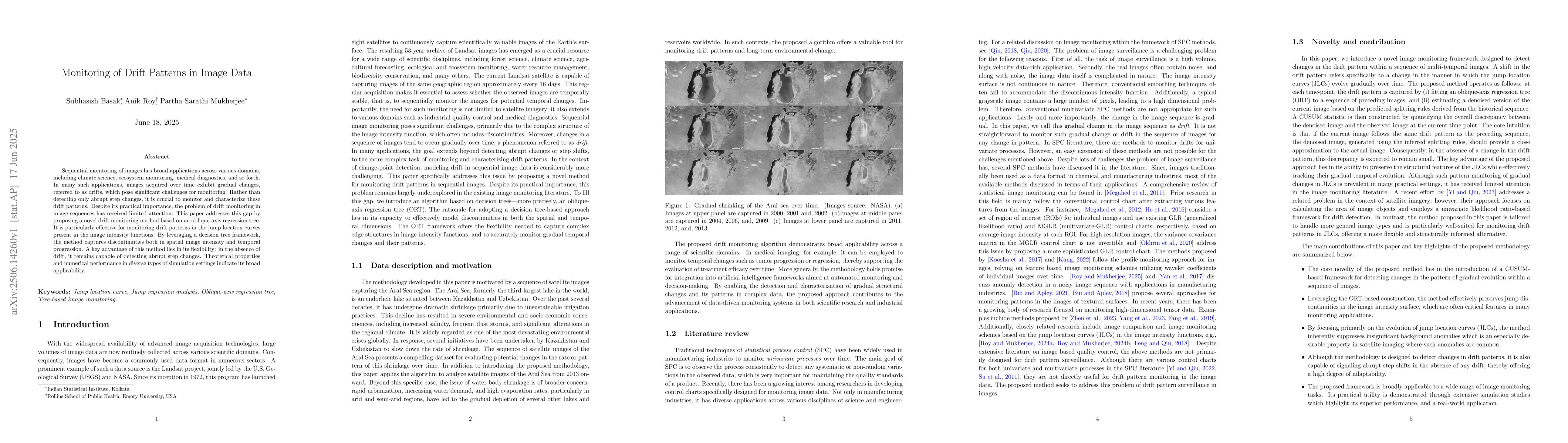 Thumbnail for Monitoring of Drift Patterns in Image Data