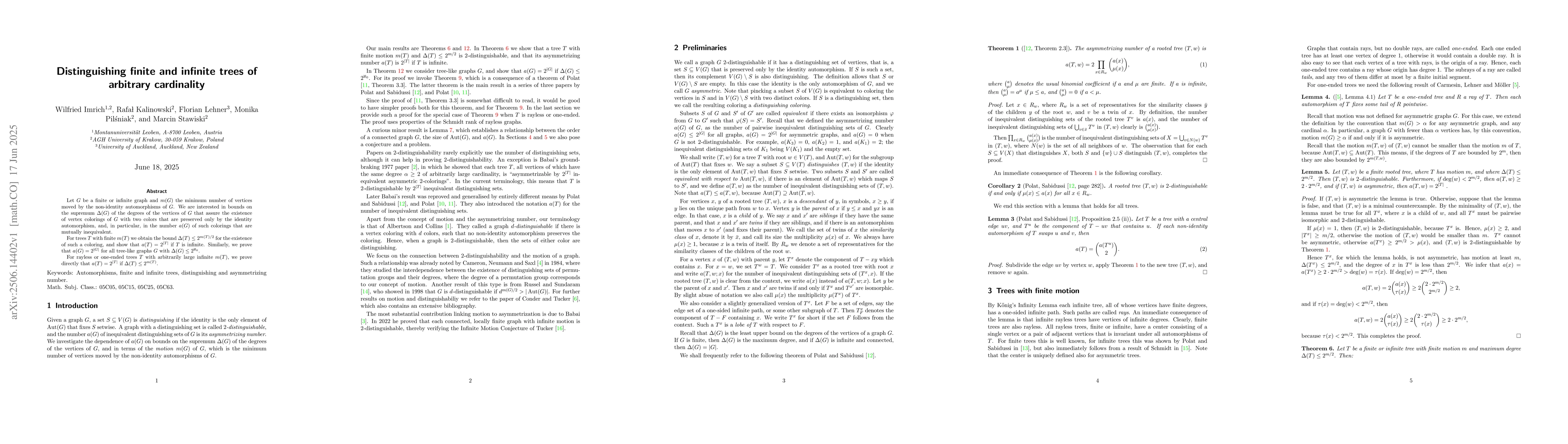 Thumbnail for Distinguishing finite and infinite trees of arbitrary cardinality