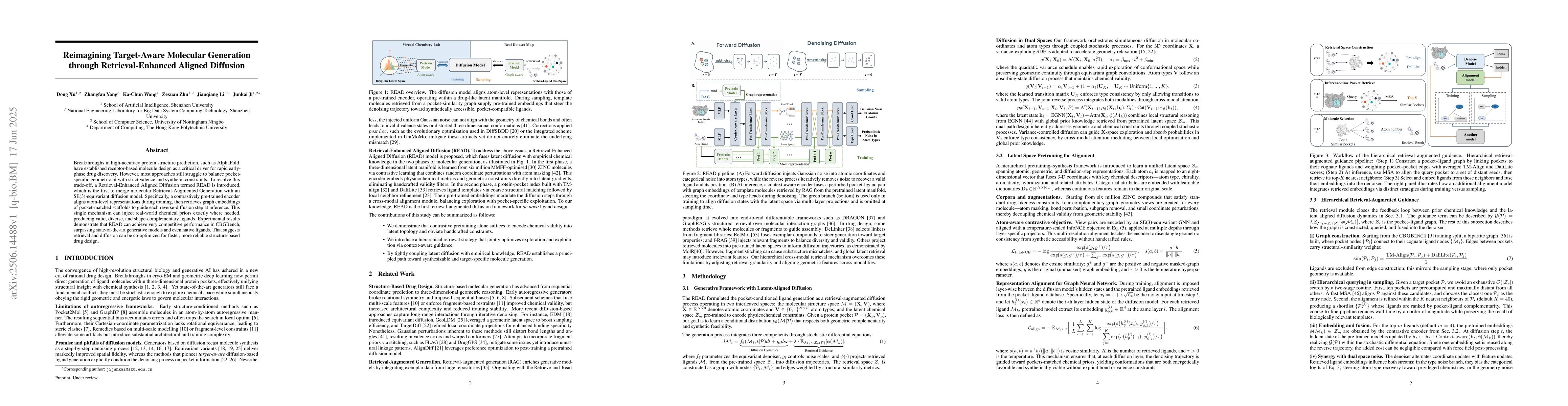Thumbnail for Reimagining Target-Aware Molecular Generation through Retrieval-Enhanced
  Aligned Diffusion