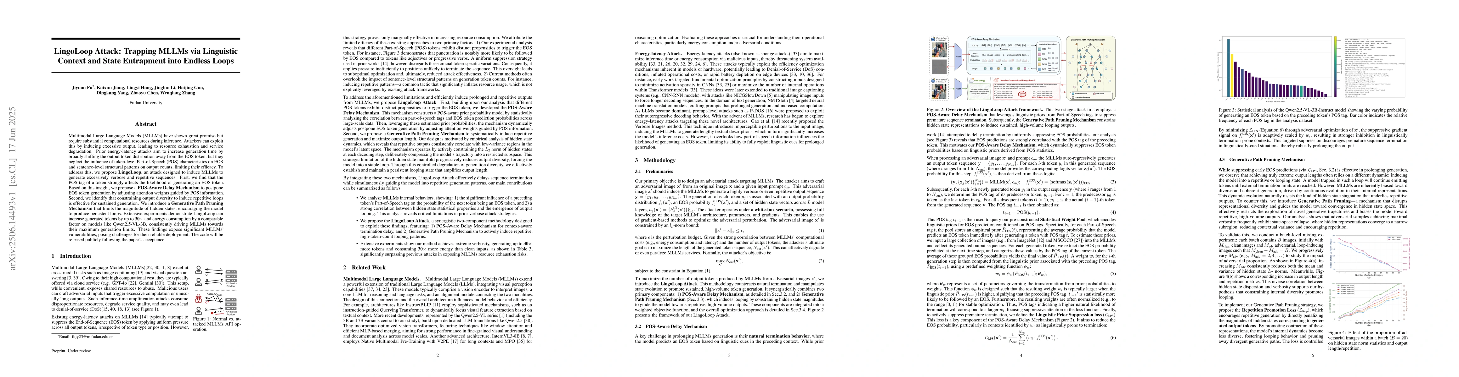 Thumbnail for LingoLoop Attack: Trapping MLLMs via Linguistic Context and State
  Entrapment into Endless Loops