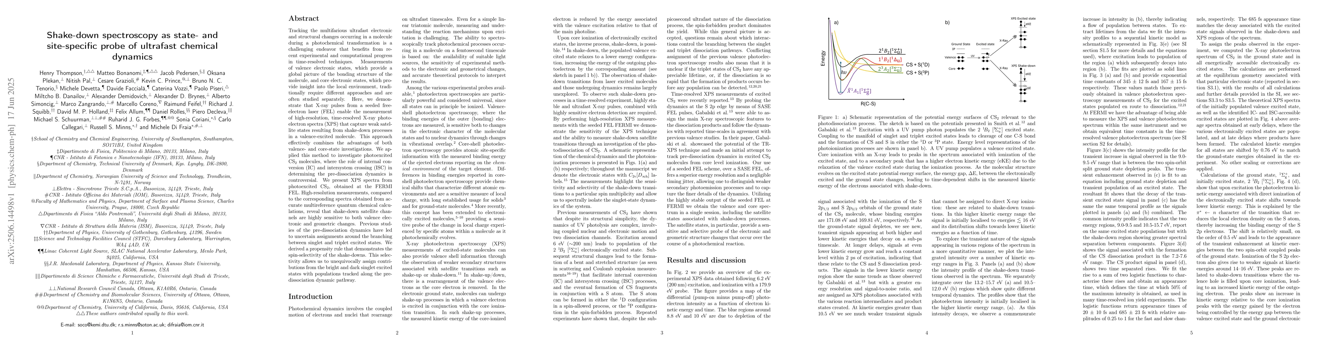 Thumbnail for Shake-down spectroscopy as state- and site-specific probe of ultrafast
  chemical dynamics