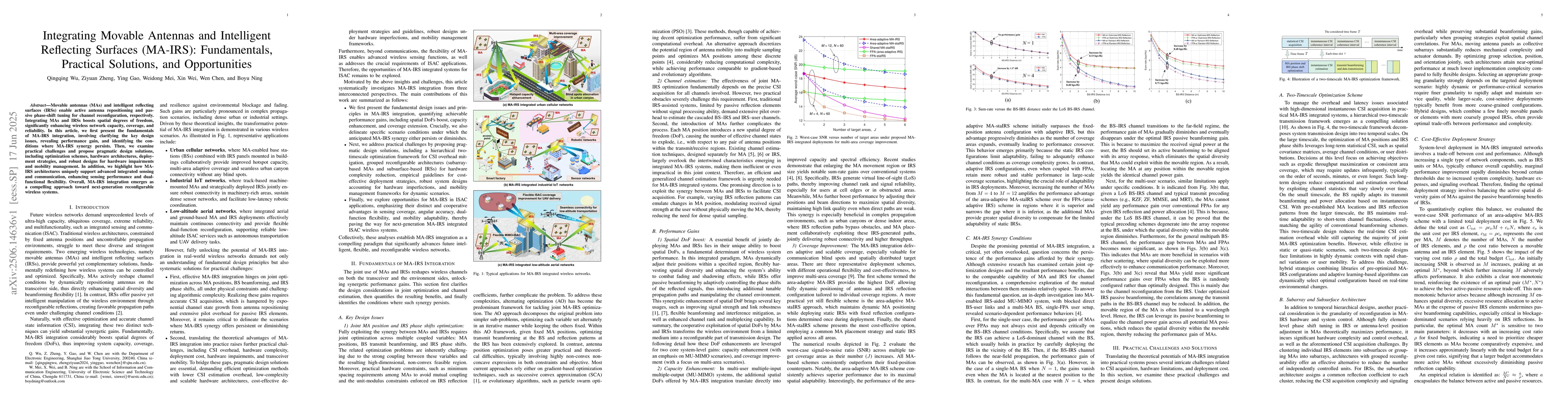 Thumbnail for Integrating Movable Antennas and Intelligent Reflecting Surfaces
  (MA-IRS): Fundamentals, Practical Solutions, and Opportunities