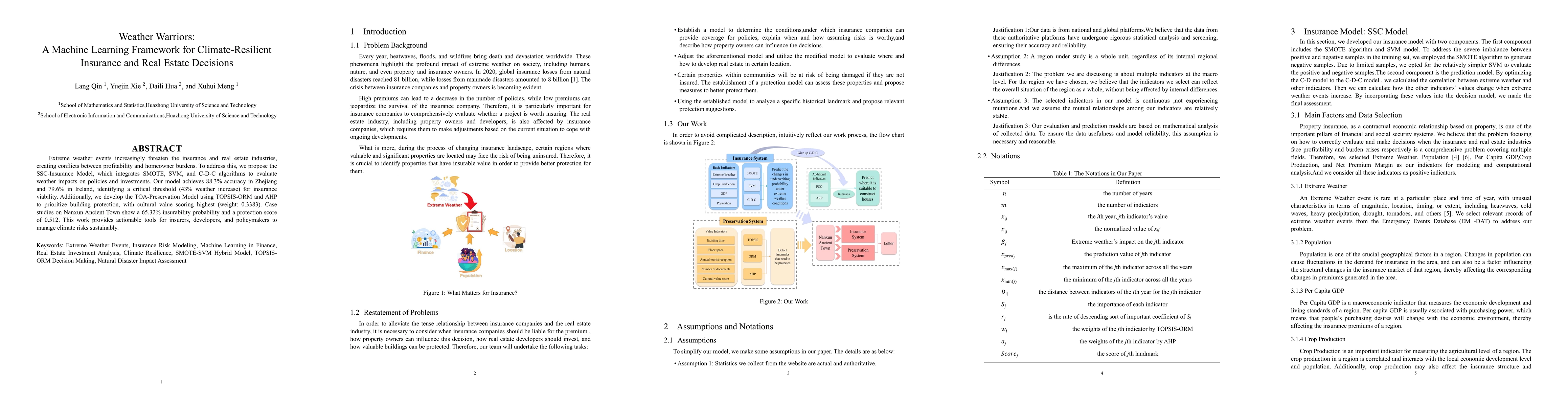 Thumbnail for A Machine Learning Framework for Climate-Resilient Insurance and Real
  Estate Decisions