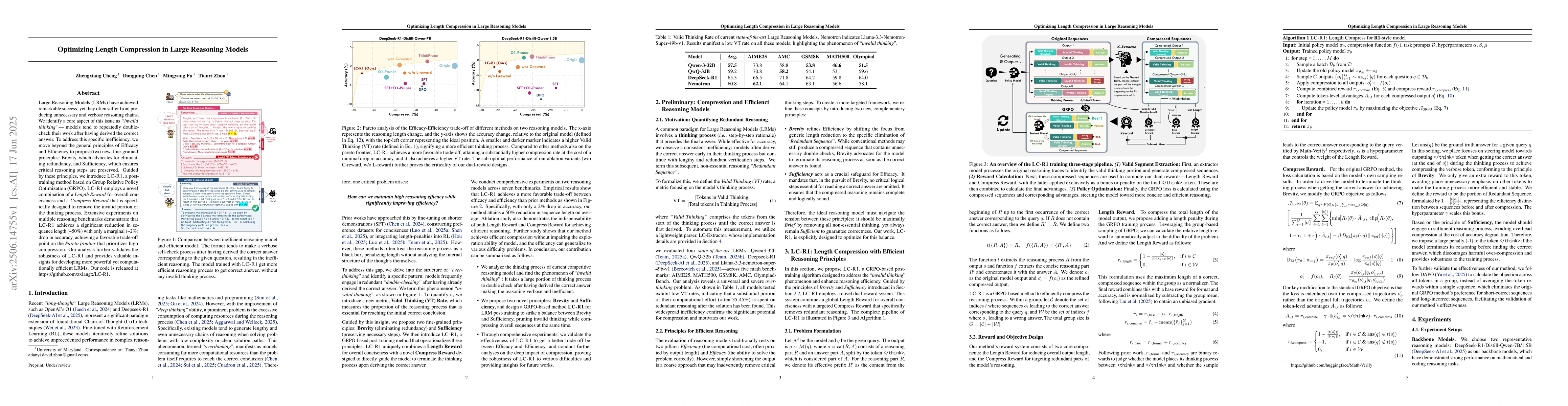 Thumbnail for Optimizing Length Compression in Large Reasoning Models