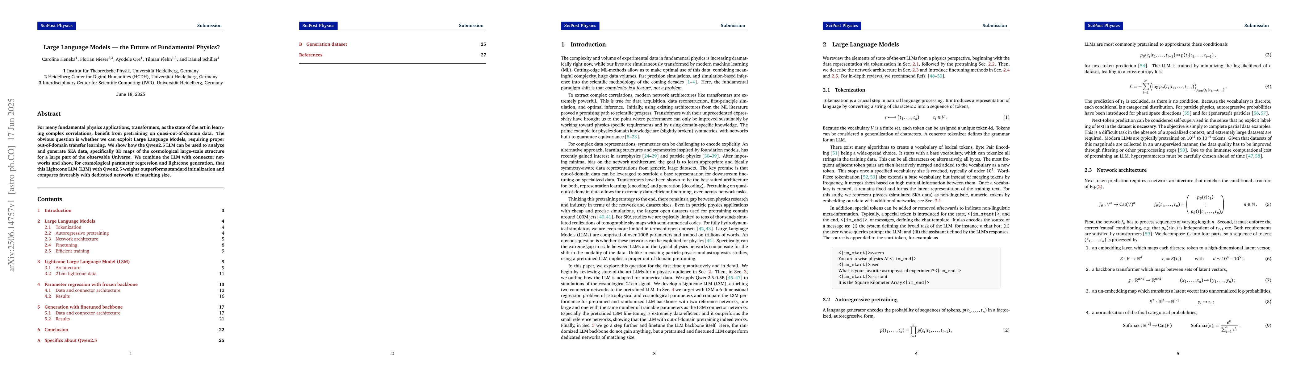 Thumbnail for Large Language Models -- the Future of Fundamental Physics?
