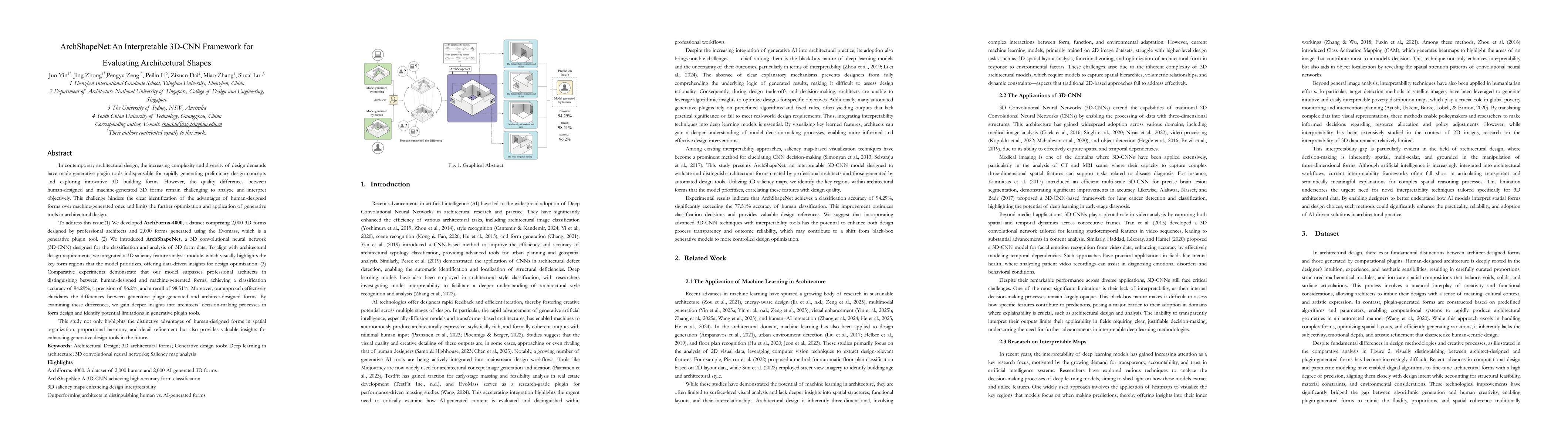 Thumbnail for ArchShapeNet:An Interpretable 3D-CNN Framework for Evaluating
  Architectural Shapes