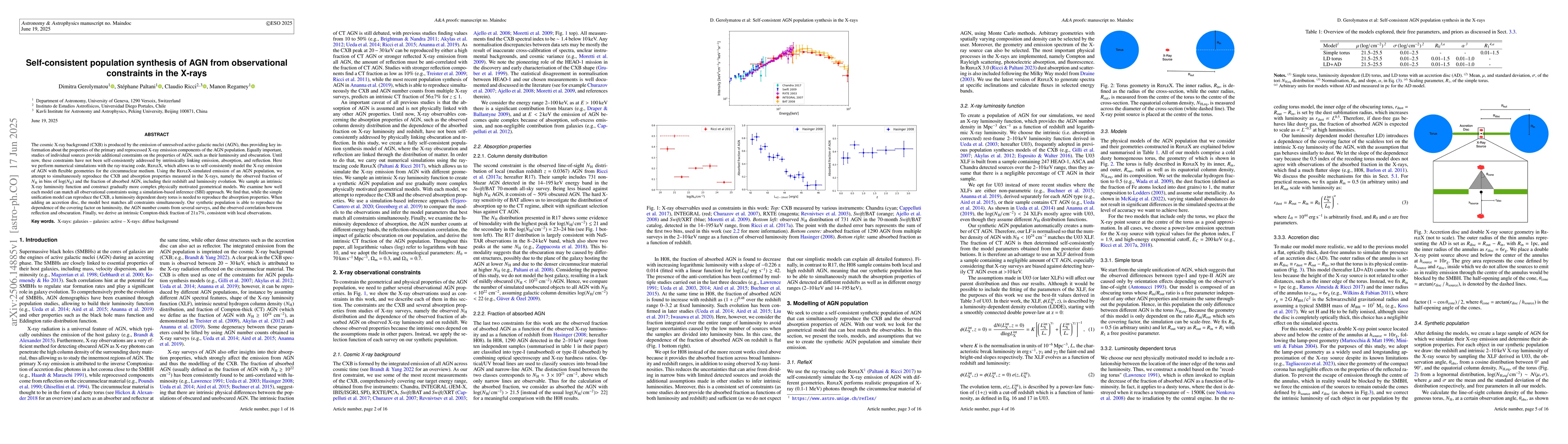 Thumbnail for Self-consistent population synthesis of AGN from observational
  constraints in the X-rays