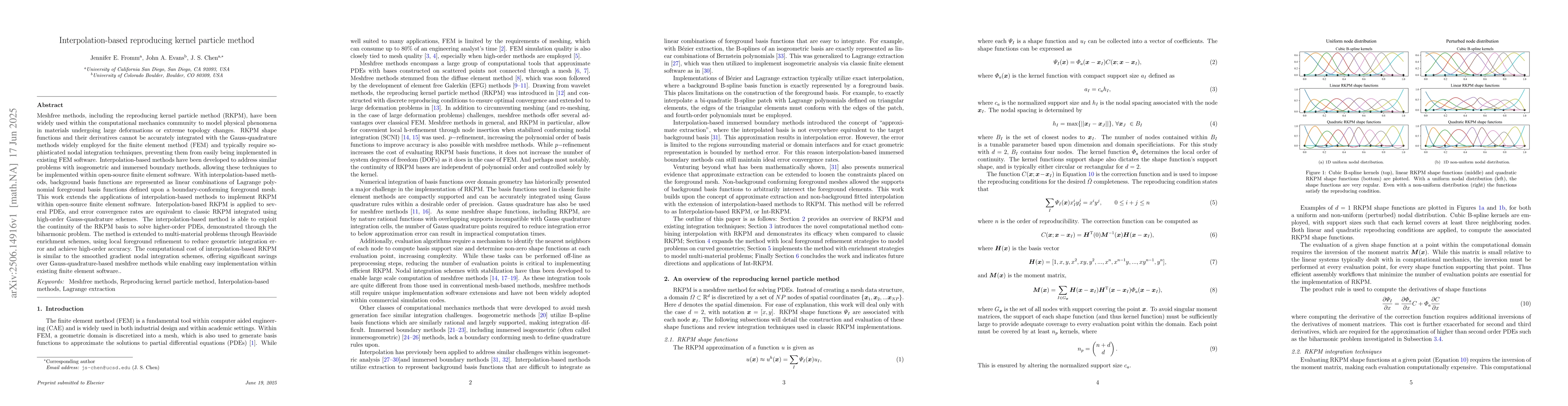 Thumbnail for Interpolation-based reproducing kernel particle method