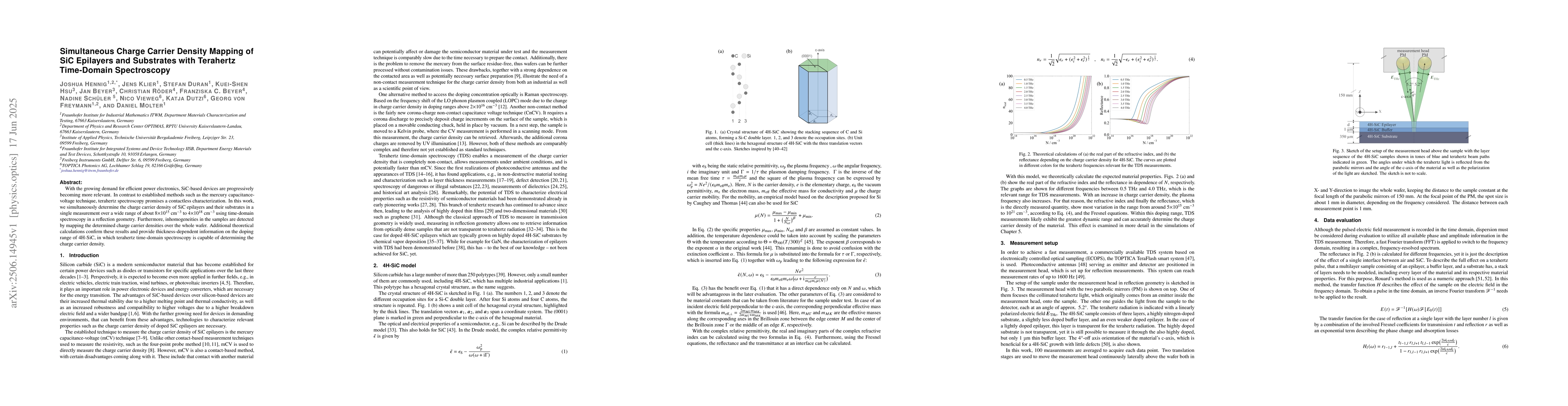 Thumbnail for Simultaneous Charge Carrier Density Mapping of SiC Epilayers and
  Substrates with Terahertz Time-Domain Spectroscopy