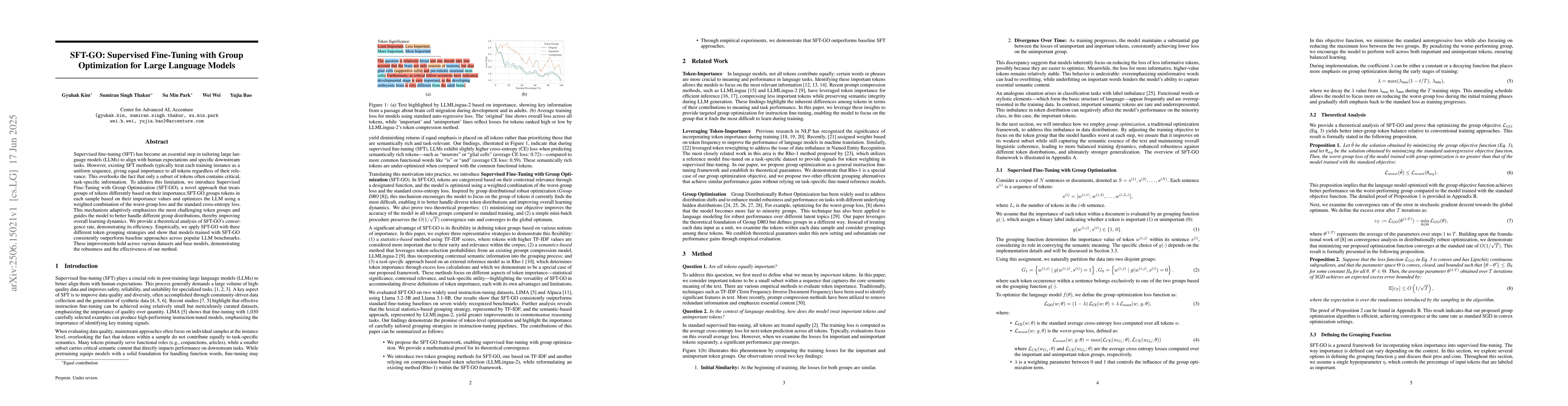 Thumbnail for SFT-GO: Supervised Fine-Tuning with Group Optimization for Large
  Language Models