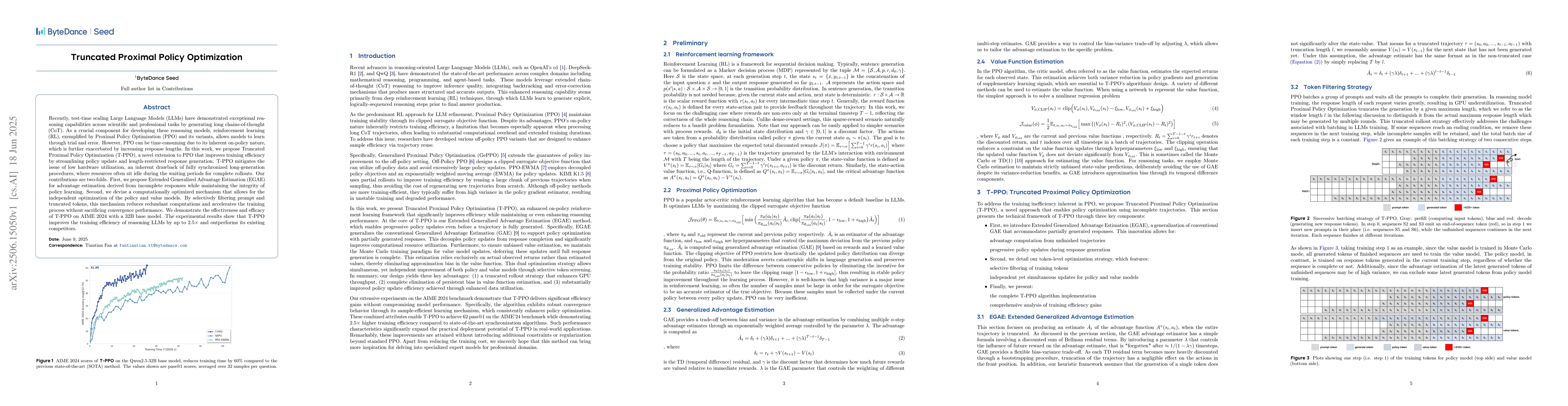 Thumbnail for Truncated Proximal Policy Optimization
