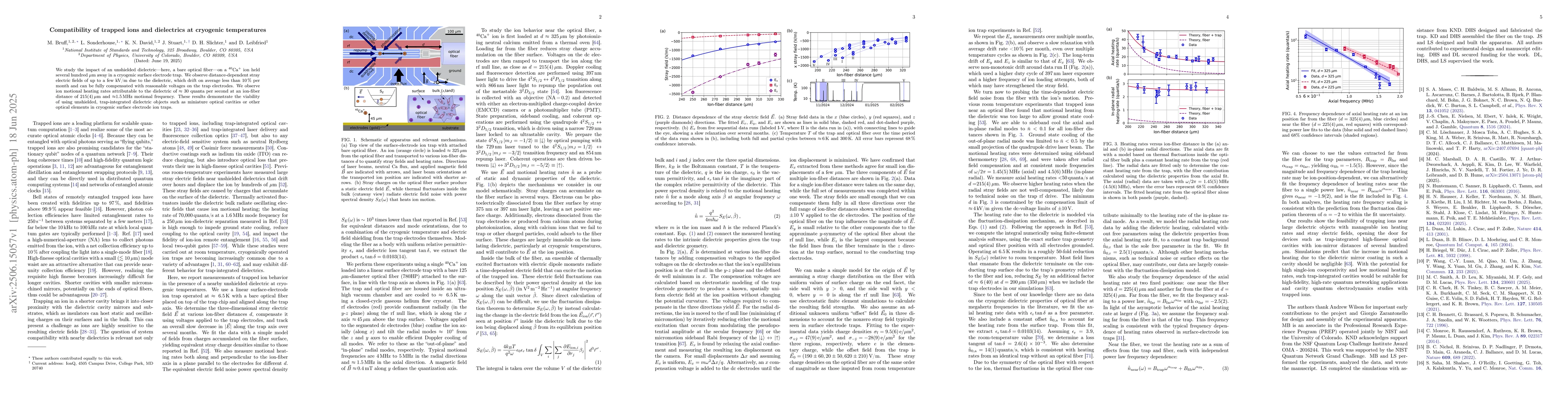 Thumbnail for Compatibility of trapped ions and dielectrics at cryogenic temperatures