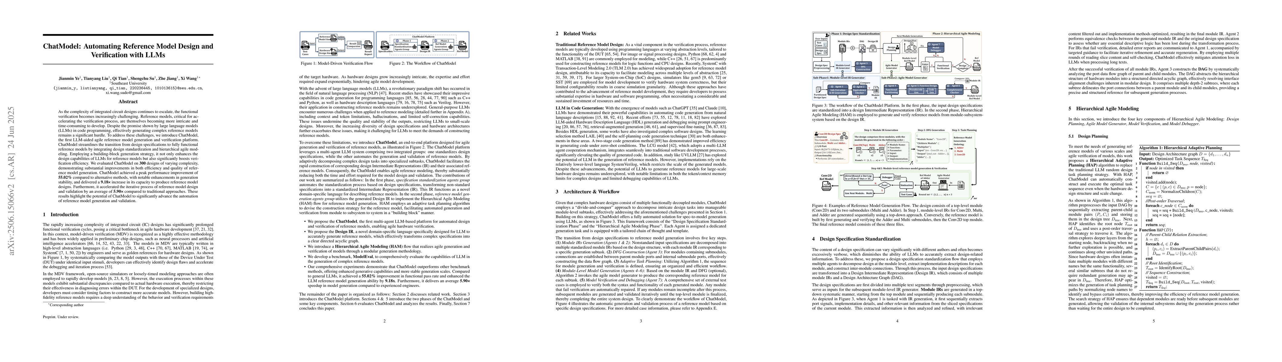 Thumbnail for ChatModel: Automating Reference Model Design and Verification with LLMs