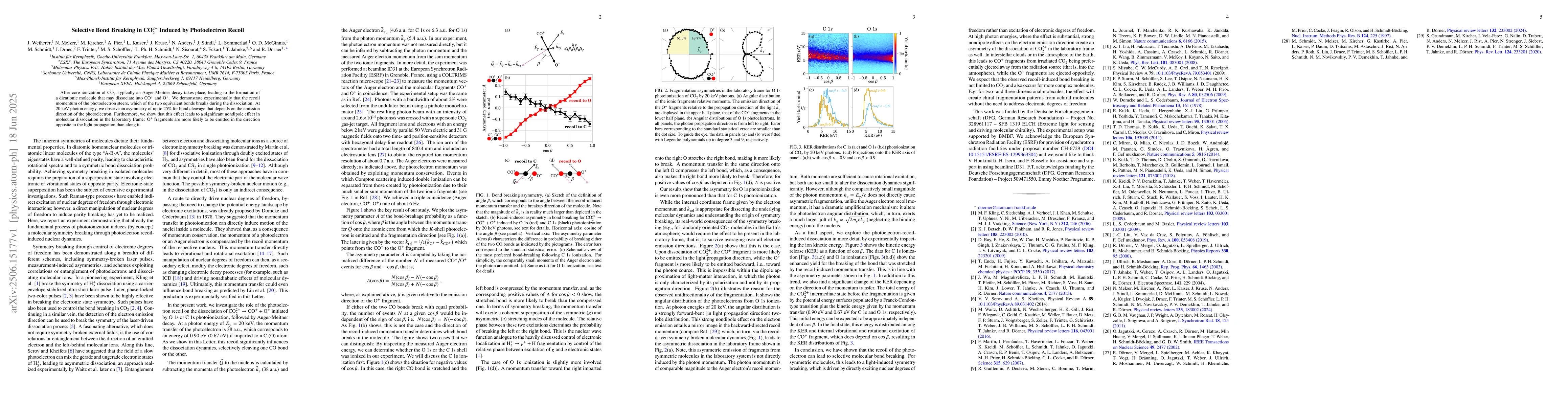 Thumbnail for Selective Bond Breaking in CO$_2^{2+}$ Induced by Photoelectron Recoil