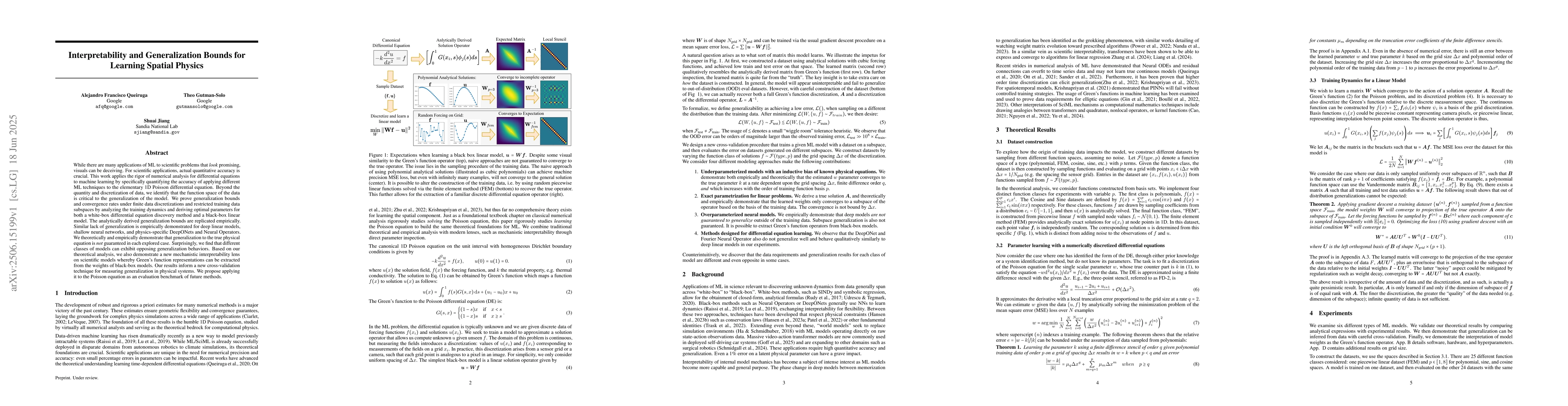 Thumbnail for Interpretability and Generalization Bounds for Learning Spatial Physics
