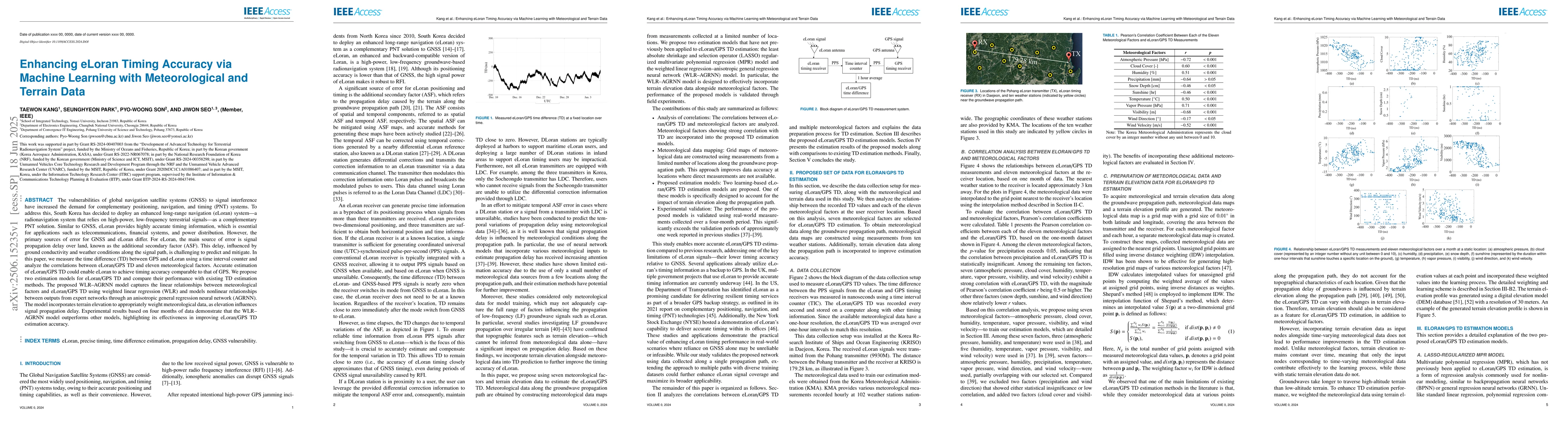 Thumbnail for Enhancing eLoran Timing Accuracy via Machine Learning with
  Meteorological and Terrain Data