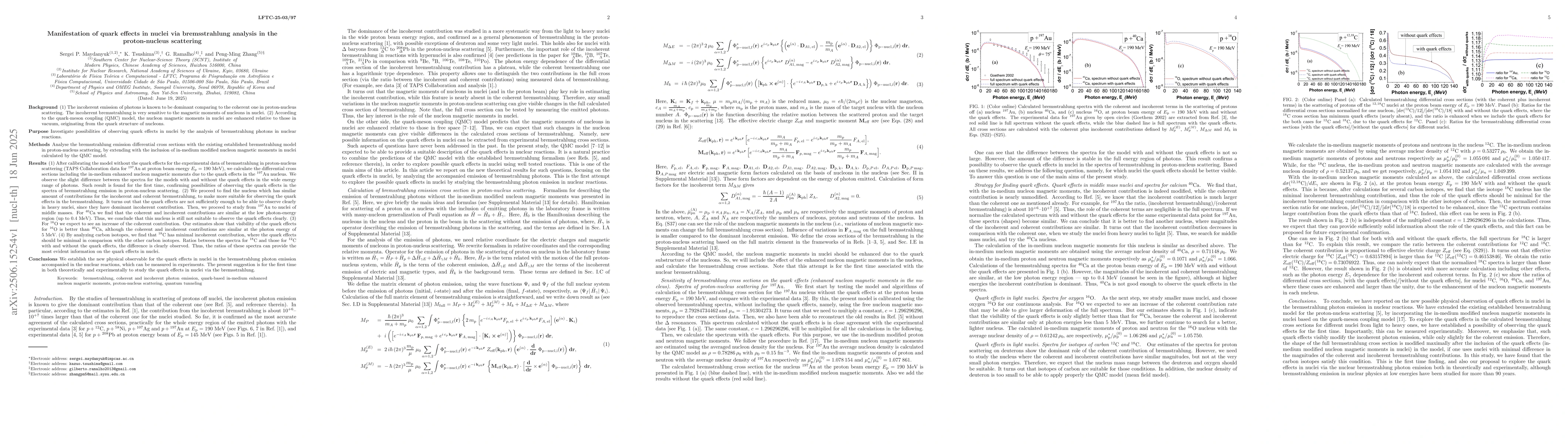 Thumbnail for Manifestation of quark effects in nuclei via bremsstrahlung analysis in
  the proton-nucleus scattering