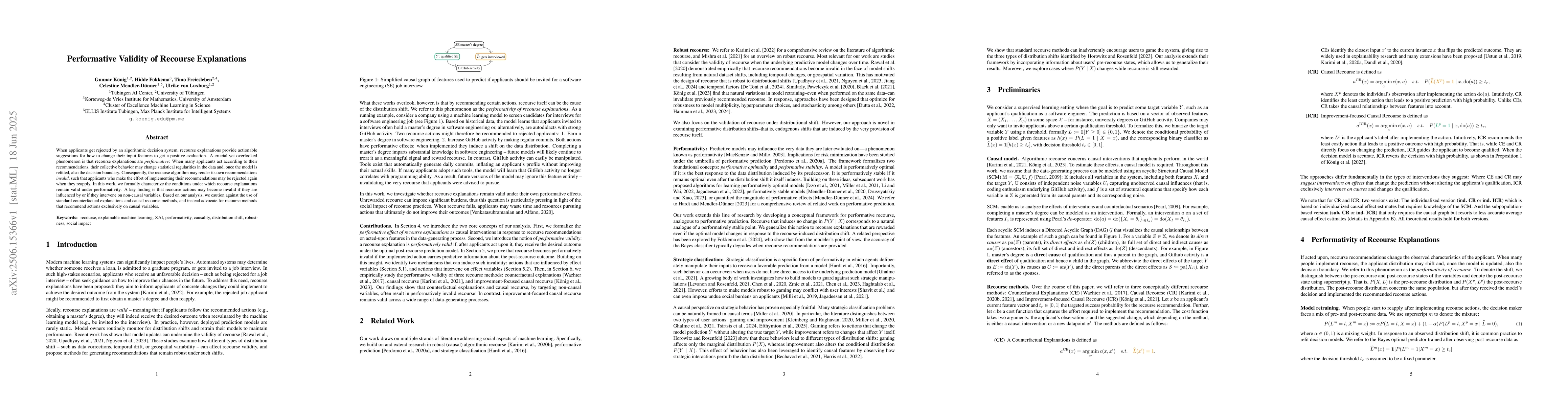 Thumbnail for Performative Validity of Recourse Explanations