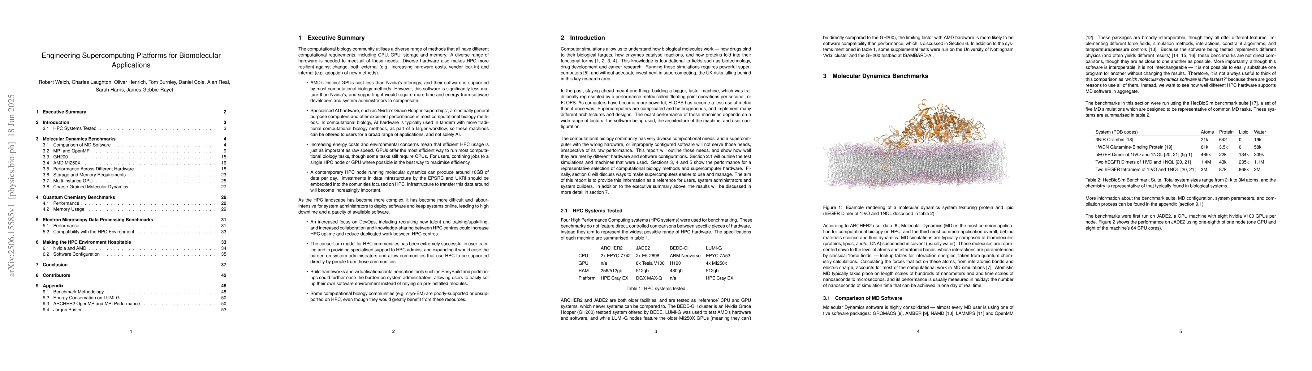 Thumbnail for Engineering Supercomputing Platforms for Biomolecular Applications