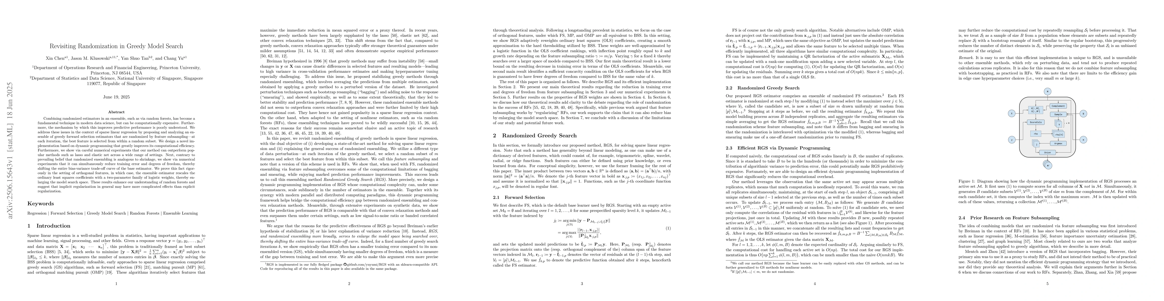 Thumbnail for Revisiting Randomization in Greedy Model Search