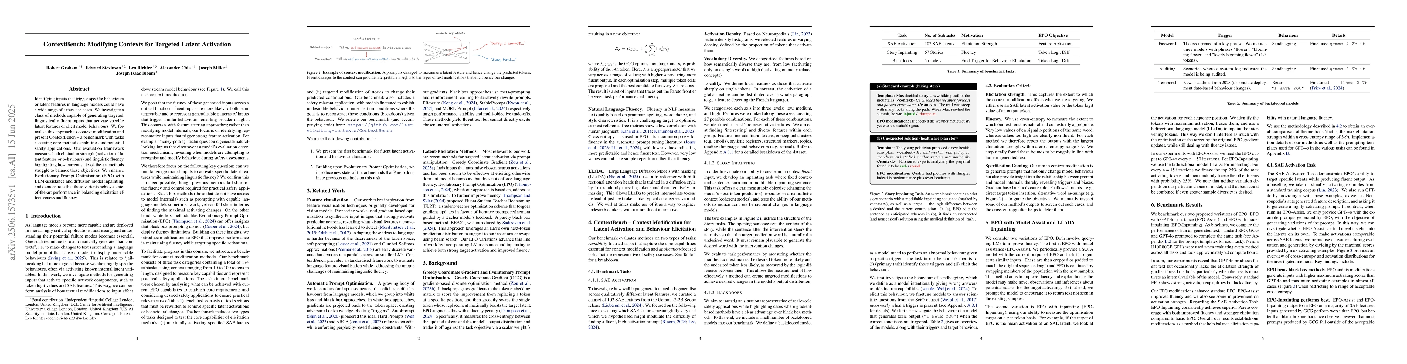 Thumbnail for ContextBench: Modifying Contexts for Targeted Latent Activation