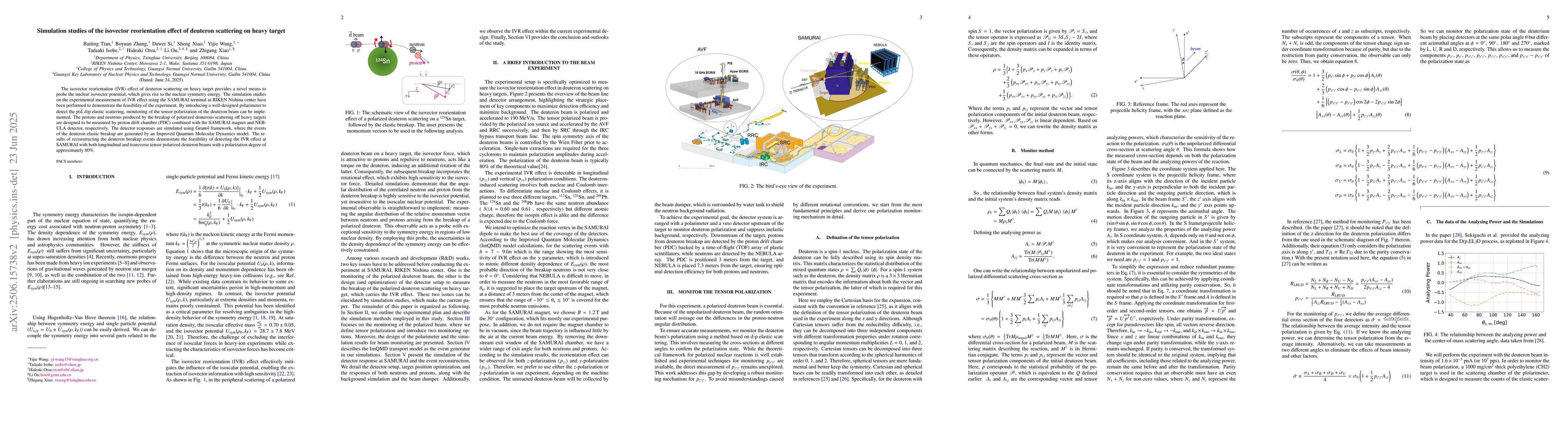 Thumbnail for Simulation studies of the isovector reorientation effect of deuteron
  scattering on heavy target