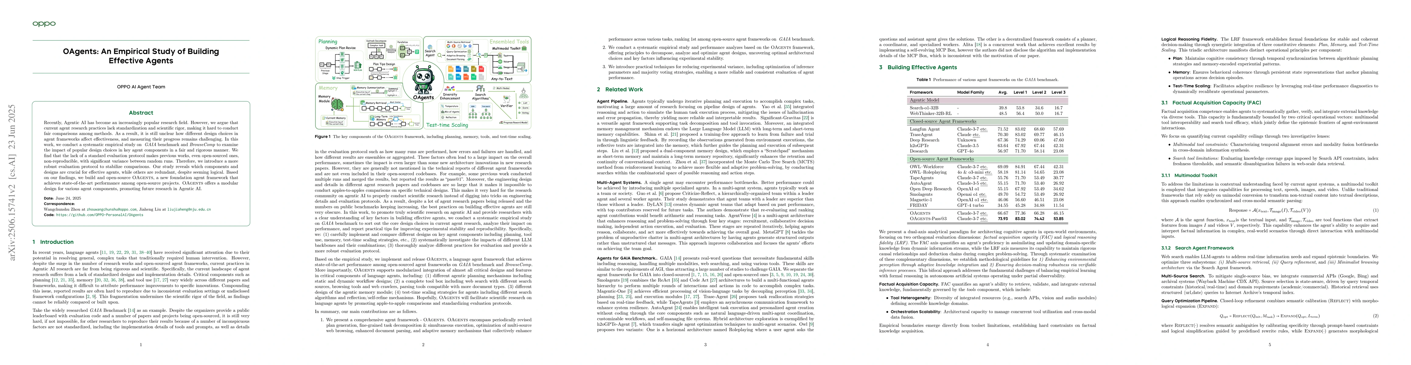 Thumbnail for OAgents: An Empirical Study of Building Effective Agents