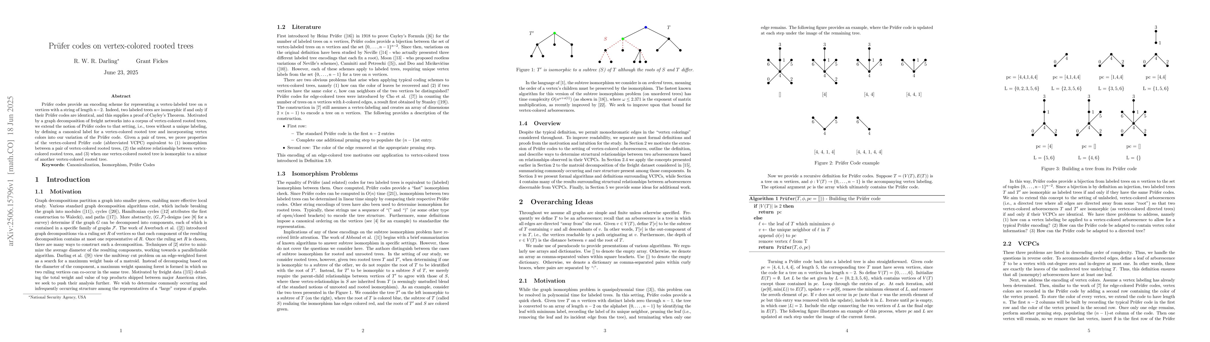Thumbnail for Prüfer codes on vertex-colored rooted trees