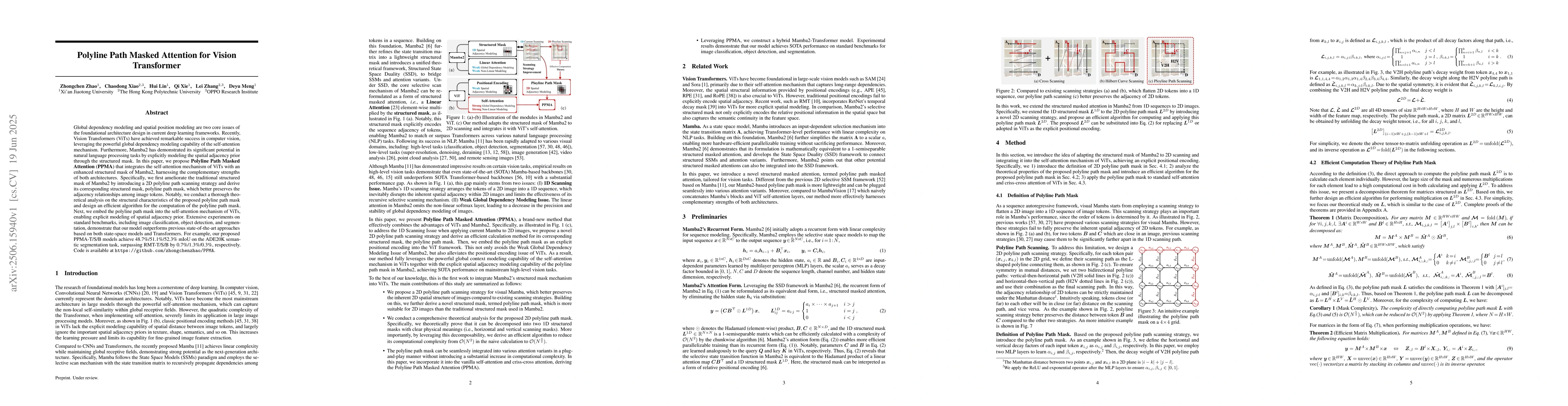 Thumbnail for Polyline Path Masked Attention for Vision Transformer