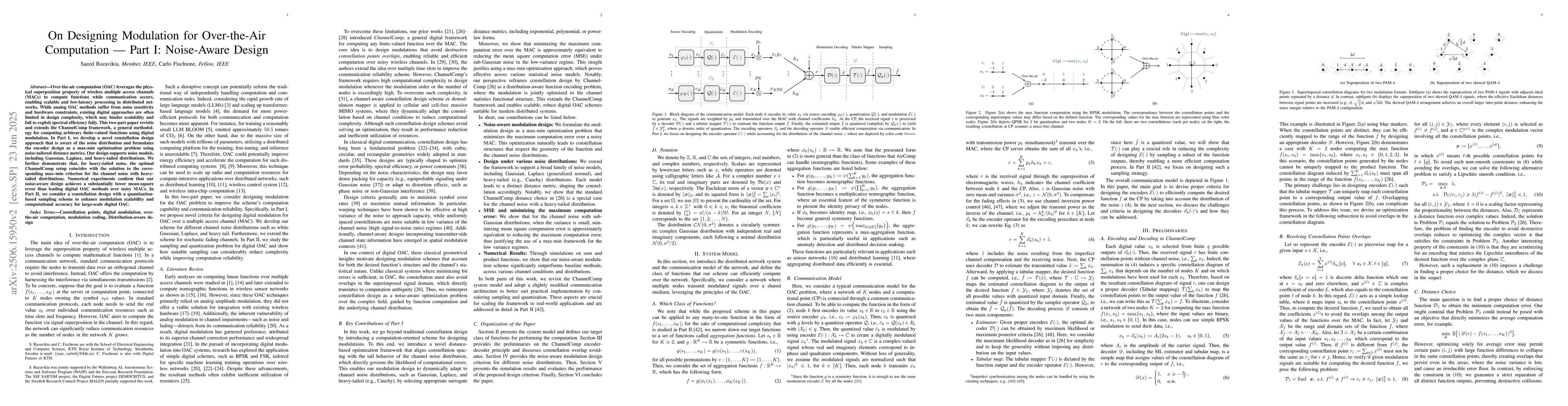 Thumbnail for On Designing Modulation for Over-the-Air Computation -- Part I:
  Noise-Aware Design